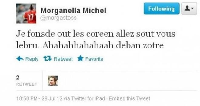 Michel-Morganella-Twitter-coreanos